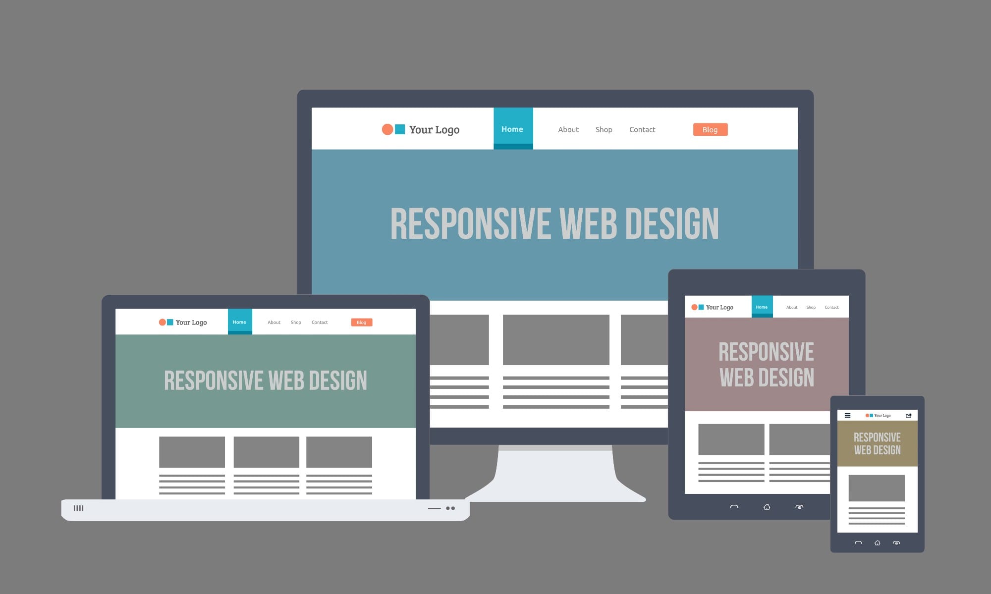Responsive web design diagram